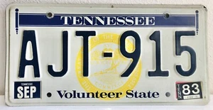 1981 Tennessee License Plate State Seal Great Condition Collector Antique - Picture 1 of 2