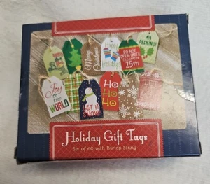 Nuevo juego de 60 etiquetas de regalo navideñas - Imagen 1 de 8