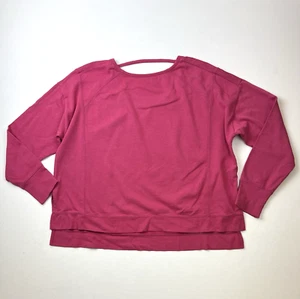 Sweaty Betty Sz 2XL After Class Sport Sweatshirt Pullover Tayberey Pink Coral - Picture 1 of 7