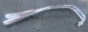 77-78 Honda CB550 K Left Exhaust Muffler 1 & 2 Header Pipe OEM 18300-404-670 - Picture 1 of 21