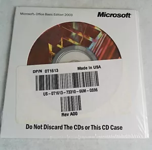 New/Sealed Microsoft Office Basic 2003 Full version Dell with Product Key - Picture 1 of 2