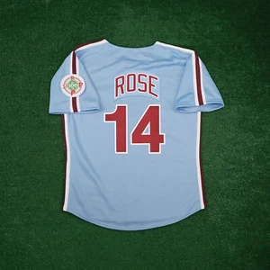 AUTHENTIC MAJESTIC LARGE, PETE ROSE, PHILADELPHIA PHILLIES JERSEY TBTC 6240 - Picture 1 of 5