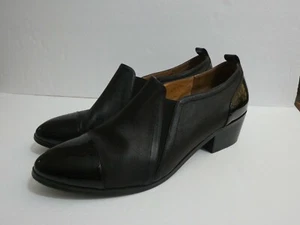 Yosi Samra Women's Size 10 Demi Leather Bootie Black Patent Detail - Picture 1 of 9
