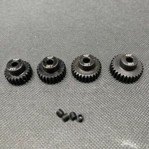 48 Pitch 48P Pinion Gear Set 24T 26T 28T 30T Fit 1/10 RC Car Truck Spur Gear - Picture 1 of 7