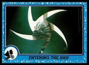 Topps E.T. 1982 Tarjeta de película Drew Barrymore Spielberg #77 entrando en el barco ET - Imagen 1 de 2