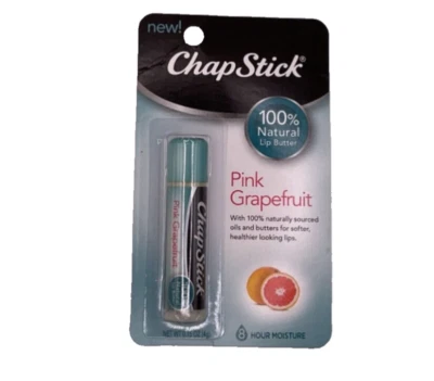 Масло для губ Chapstick Pink Grapefruit 100% натуральное 0,15 унции - Изображение 1 из 2