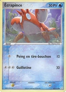 Carte Pokemon " ECRAPINCE " Base Fantôme Holon PV 50 62/110 VF - Imagen 1 de 1