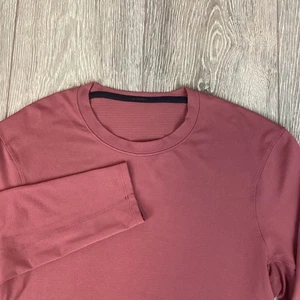 Lululemon Long Sleeve Shirt Stretch Active Workout Maroon Burgundy Red Women’s - Picture 1 of 5