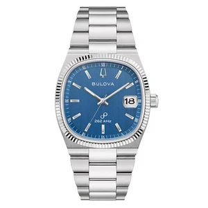 Bulova Men's Watch Quartz Super Seville Steel/Blue 96B440 - Picture 1 of 4