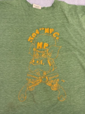 Армейская винтажная рубашка MP военная полиция 1980-е мужская размер большой зеленый Ebert 504th - Изображение 1 из 4