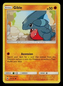 Gible 60/131 Common Normal SM - Forbidden Light Fighting - Picture 1 of 2
