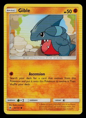 Gible 60/131 Common Normal SM - Forbidden Light Fighting - Image 1 of 2