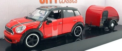 MOTOR MAX,MINI COOPER Countryman S with Red Caravan, 1/24, MMX79761 - Image 1 of 2