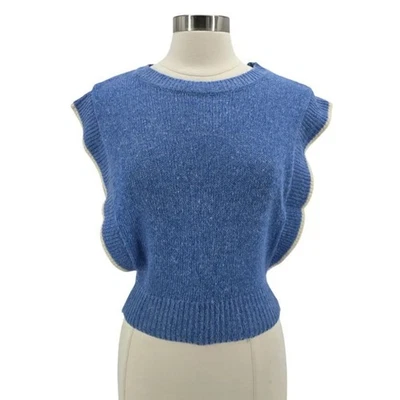 Vintage Crab Grass Womens Medium Sweater Poncho Top Silk Rabbit Angora Blend - Image 1 of 4