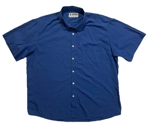 Dixxon Shirt Mens 4x Solid Blue Performance Bamboo Series D-Lux Button Up - Picture 1 of 4