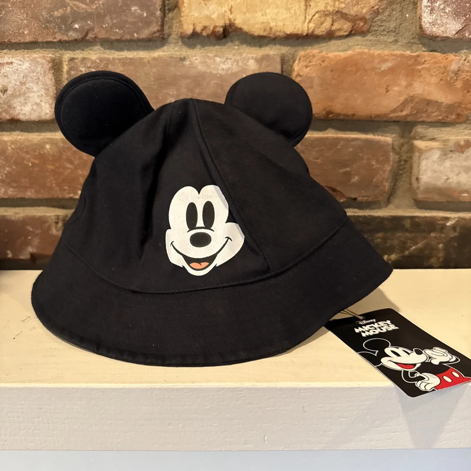 Disney Black Mickey Mouse Bucket Hat With Ears