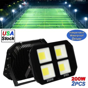 200W Watt Outdoor LED COB Flood Light Fixture Waterproof Gymnasium Garden Lamp - Picture 1 of 9