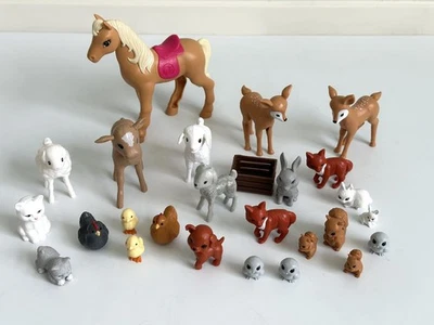 Barbie Farm & Woodland Animal Lot Sweet Orchard Farm & Others Chickens Horse - Image 1 of 4