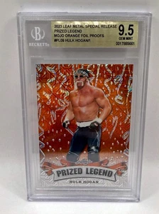 2023 Leaf Metal PRIZED LEGEND ORANGE MOJO Hulk Hogan PROOF #D 1/1 BGS 9.5 GEM - Picture 1 of 1