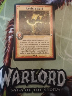 Warlord Saga of the Storm - Sala de Parálisis - Acción Clériga - Antiguos Foto 1 de 2