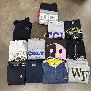 VTG 90’s/Y2K Sweatshirt Lot Wholesale Reseller Bundle 13p Hoodie L/S Tee Jacket - Picture 1 of 18