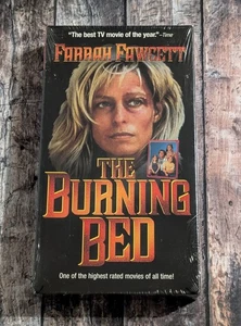 The Burning Bed (1995 VHS) Farrah Fawcett 80s Domestic Crime Biography - Sealed - Foto 1 di 6