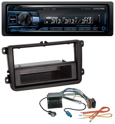 Alpine USB Bluetooth DAB MP3 Autoradio für VW Caddy Golf V VI Jetta ab 03 - Bild 1 von 4