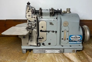 Vintage Merrow Industrial Sewing Machine M-3DW-2 - Picture 1 of 15