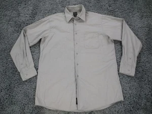 Jos A Bank Shirt Mens Large 16-35 Button Down Long Sleeve Pocket Dress Shirt - Picture 1 of 14