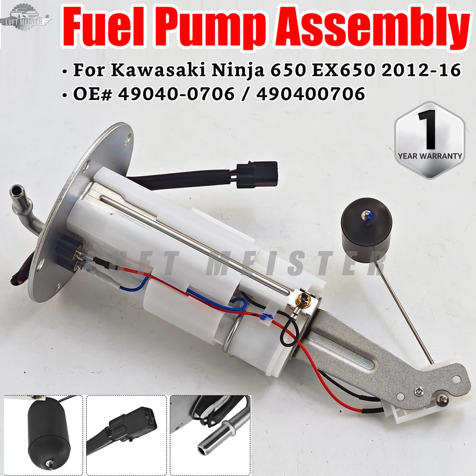 49040-0706 Para Kawasaki Ninja 650 2012-2016 Bomba de combustible Gas Gas Gas Gas Gas Emisor Unidad Nuevo Foto 1 de 4