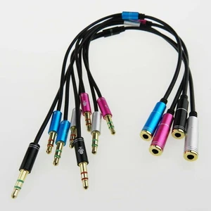 3,5 mm Audio Splitter Adapter Kabel - Kopfhörer & Mikrofon Combo Klinke für PC Laptop |  - Bild 1 von 8