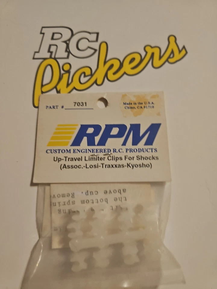 New RPM 7031 Up Travel Limiter Clips Shock Associated Losi Kyosho Vintage (F1) - Image 1 of 1
