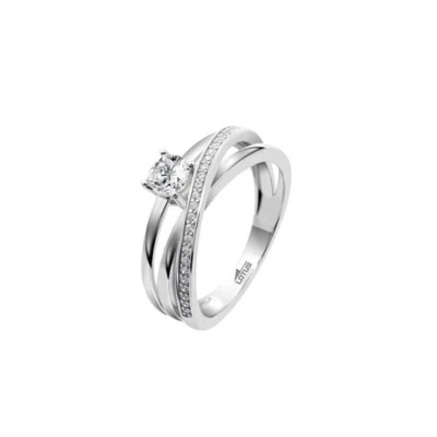 Anello Donna Lotus Silver LP3732-3/118 In Argento Tipo Solitario Con Zirconi - Immagine 1 di 2