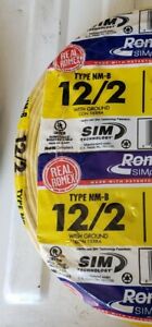 25 Feet  Romex SIMpull Indoor Wire/Copper NM-B Cable 12/2 with Ground  FREE S&H