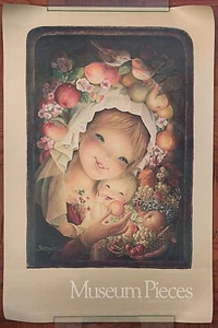 1977 Vintage Juan Ferrandiz "Obstgarten Mutter & Kind" Ausstellungsplakat Schmid - Bild 1 von 9