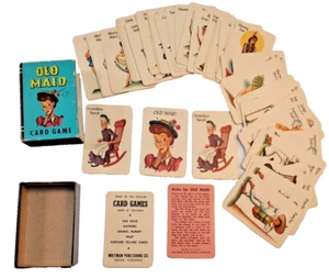 Komplett Whitman mit Box exzellenter Zustand Old Maid Mini Spielkarten Peter Pan Kartenspiel - Bild 1 von 11