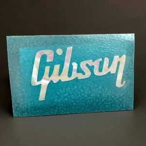 0.1 mm thick White Mother of Pearl Peg head Logo Gibson Style Guitars - Picture 1 of 1