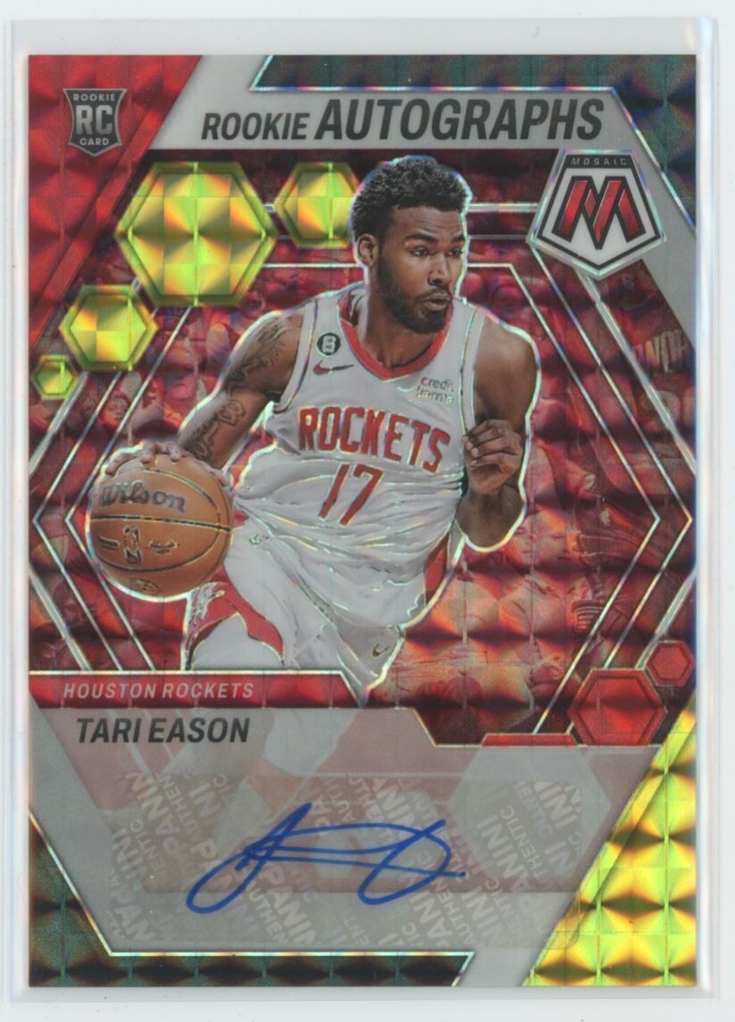 2022-23 Panini Mosaic Basketball Rookie Choice Autograph Tari Eason RA-EAS A