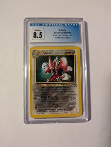 CGC 8,5 CASI NUEVO-COMO NUEVO+ SCIZOR Non-Holo Black Star Promo Pokemon League #33 2001 - Imagen 1 de 2