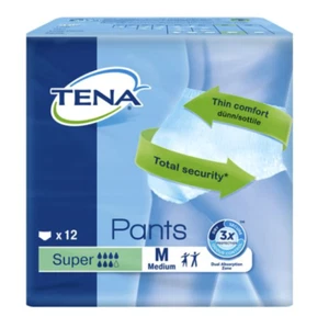 TENA Pants Super - Medium X120 (10 packs of 12) Weak Bladder Men & Women - Picture 1 of 1