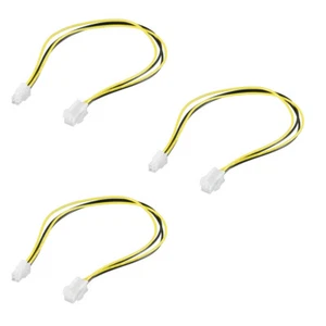 3x PC Stromkabel Verlängerung ATX12 P4-Stecker auf P4-Buchse Mainboard 0,4m - Bild 1 von 3