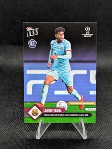 LAMINE YAMAL 2023-24 TOPPS NOW UCL #82 BARCELLONA SPAGNA ROOKIE CARD RC - Foto 1 di 2