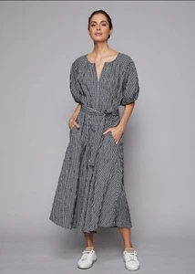 Zoe kratzmann Women’s Size 3 (AUS 14-16) Distil Dress- Gingham- Maxi- Pockets - Picture 1 of 14
