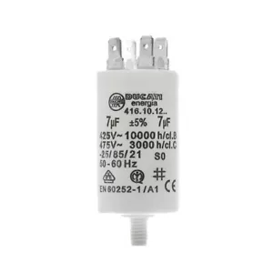 CANDY CSV9LF, CSVC8LG, CONDENSADOR SECADOR DE TAMBOR DUCATI 7UF μF MICROFARADIO - Imagen 1 de 4