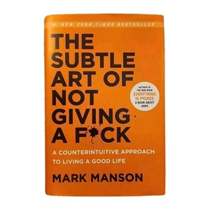 The Subtle Art of Not Giving A Fuck by Mark Manson 1st Edition Hardcover J27 - Imagen 1 de 12