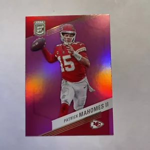 2023 Panini Donruss Elite Fútbol Rosa Paralelo Patrick Mahomes II #83 - Imagen 1 de 2
