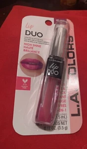 L.A. 6 colori a scelta Lip Duo Gloss &Lipstick Vibe 0,12 fl oz doppia estremità - Foto 1 di 4