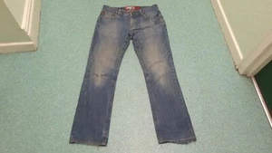Quicksilver normale gerade Taille 34"" Bein 34"" verblasst dunkelblau Herrenjeans - Bild 1 von 8