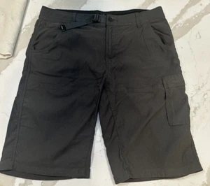 Pantalones Cortos Prana Para Hombre 34x12 Elastizados Zion II Gris Carga Rendimiento Aire Libre Senderismo - Imagen 1 de 2
