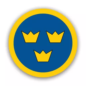 Swedish Roundel Sticker Decal - Weatherproof - sweden swe se - Foto 1 di 4
